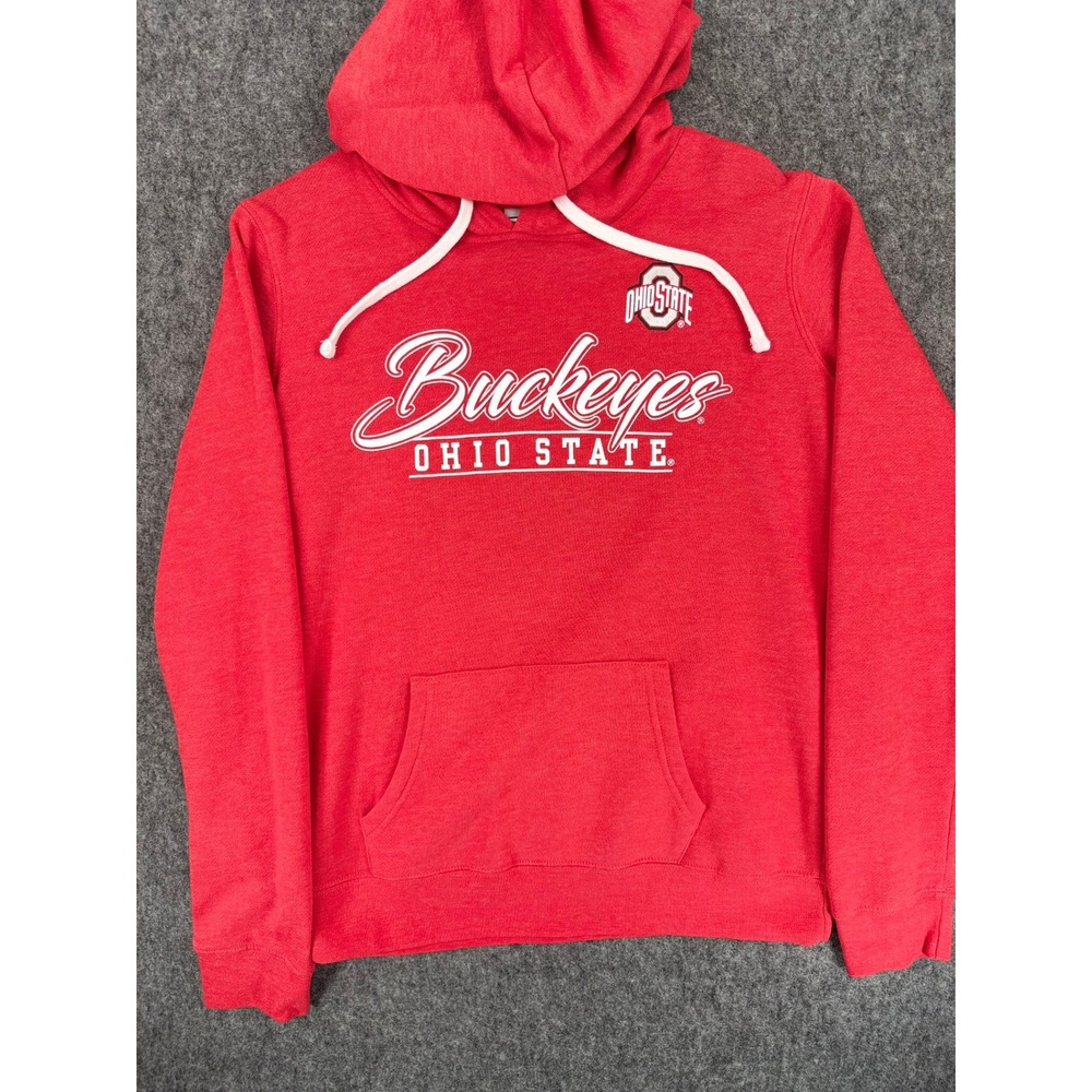 Ohio State Buckeyes Red Heather Hoodie Sweatshirt Small NCAA Fan Gear
